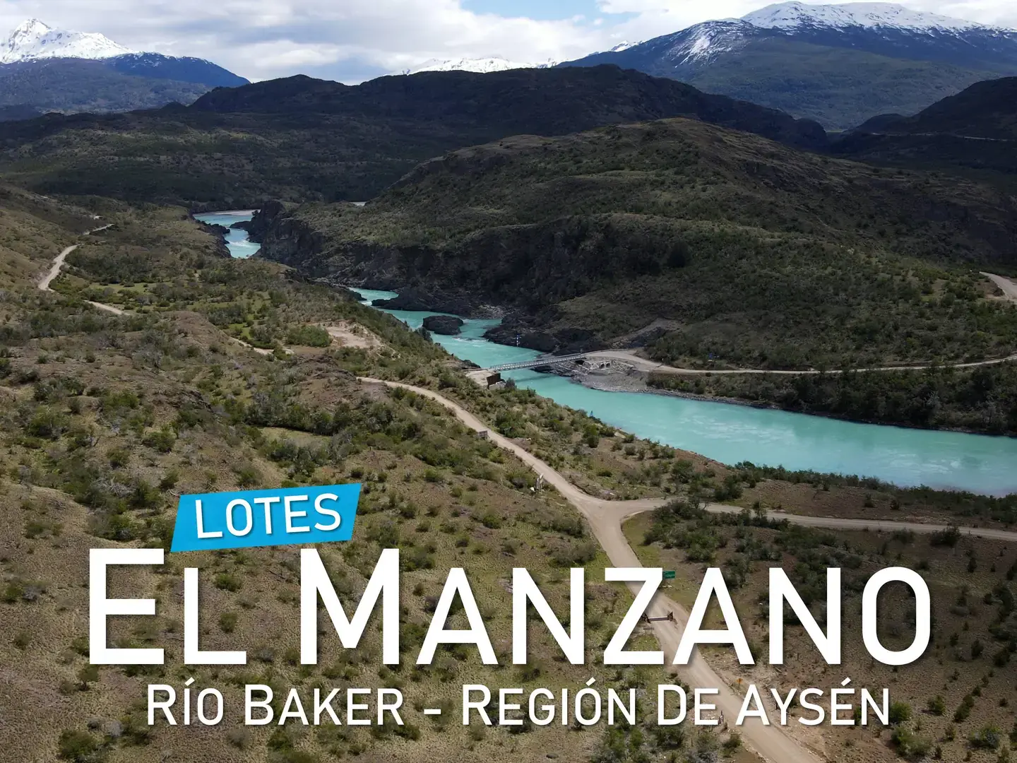 Lotes en Río Baker, El Manzano - Cochrane, Región de Aysén